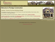 Tablet Screenshot of prestigeconstructiongroup.com